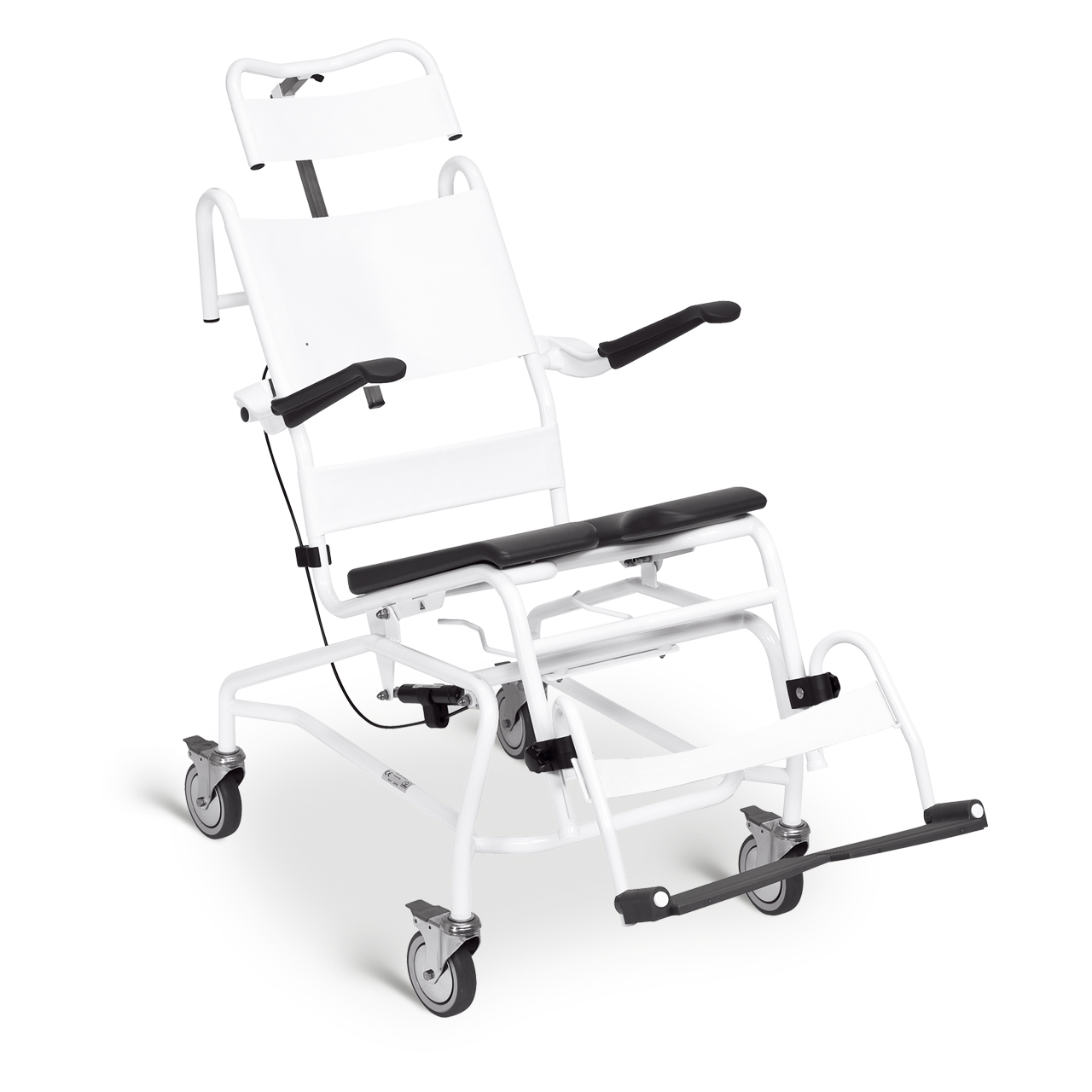 shower chair with wheels and removable arms