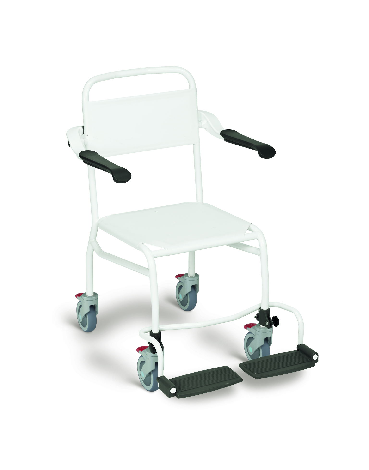 Geniet Koken Metalen lijn Shower chair textile seat, mobile - Handicare Nederland